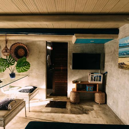 Casinha Azul na beira do Rio Caraíva Vila Exterior foto