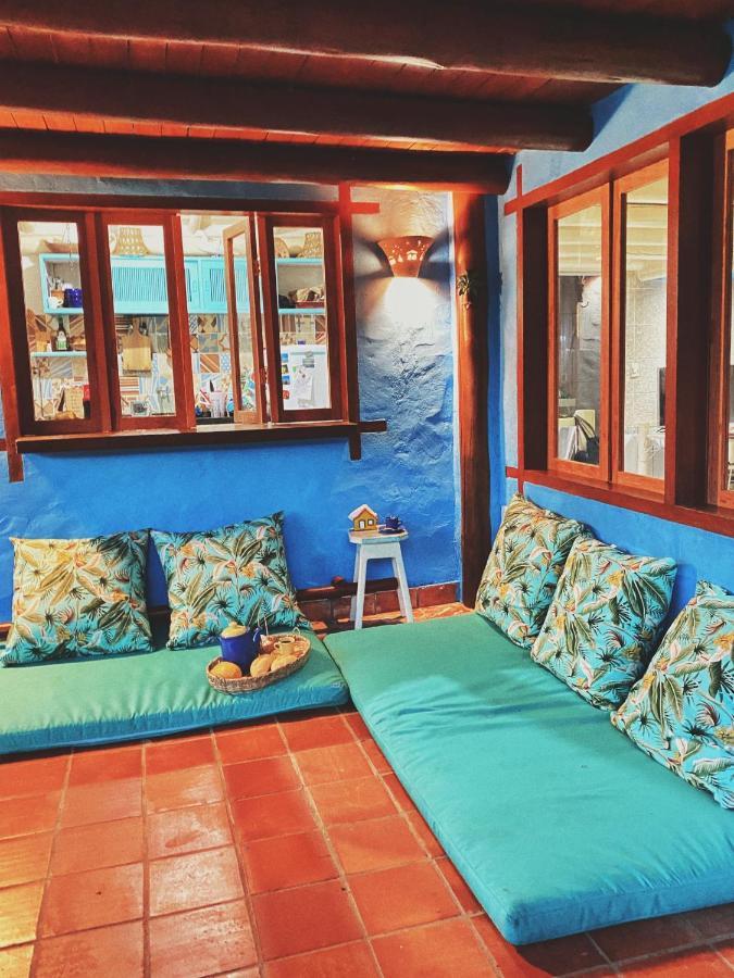 Casinha Azul na beira do Rio Caraíva Vila Exterior foto