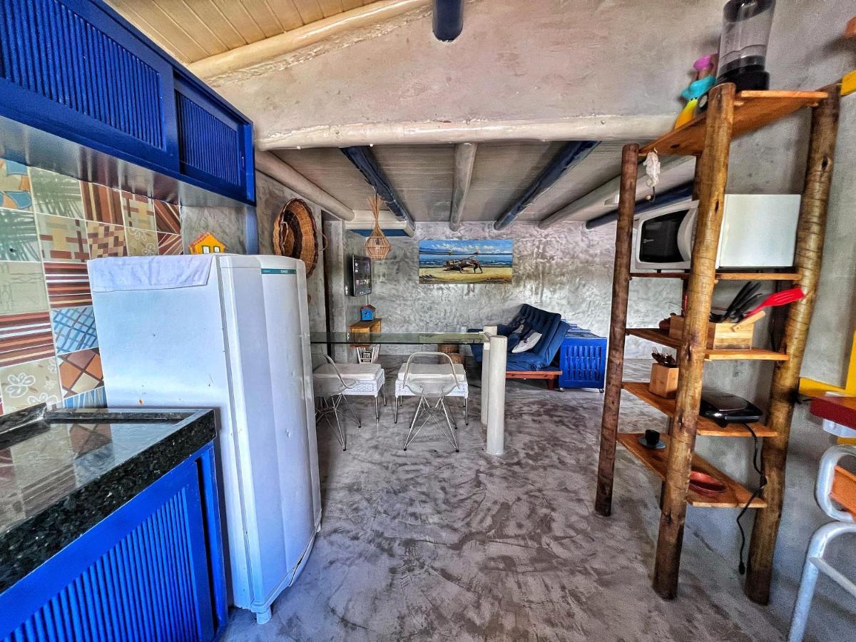 Casinha Azul na beira do Rio Caraíva Vila Exterior foto