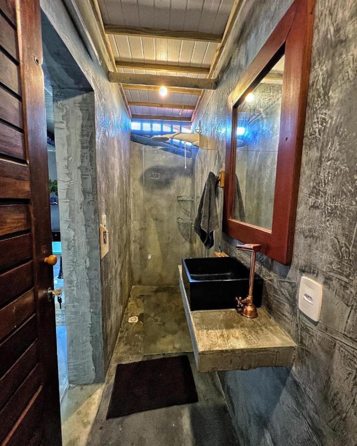Casinha Azul na beira do Rio Caraíva Vila Exterior foto