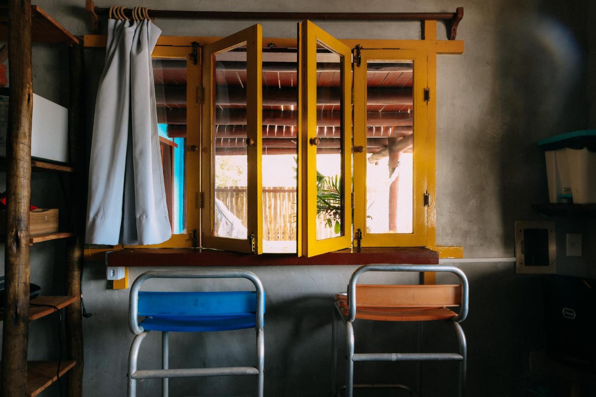 Casinha Azul na beira do Rio Caraíva Vila Exterior foto